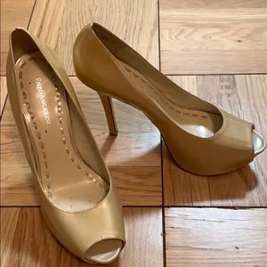 Enzo Angiolini Shoes - Tan patent leather peep toe pumps Enzo Angiolini Shoes - Tan patent leather peep toe pumps